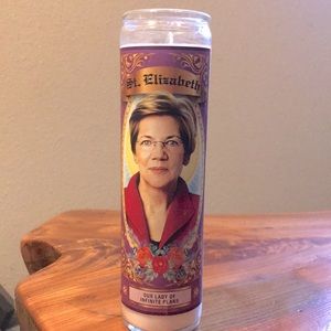 Novelty Candle - Elizabeth Warren - “St Elizabeth” NWOT
